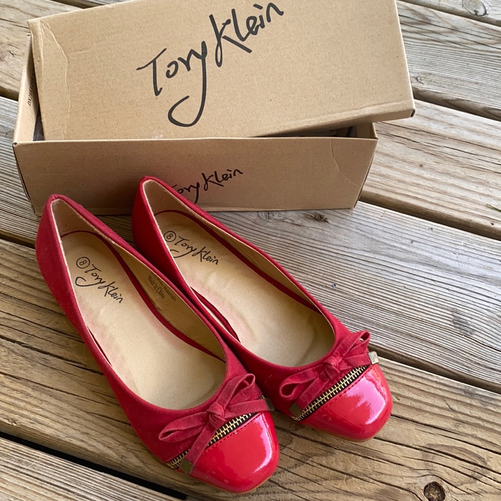 Tory Klein Red Slip Ons